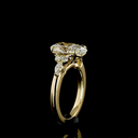 2.82 Cts 14k Yellow Gold Oval Shape Split Shank Ring - Image 4