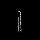 8.61 Cts 14k White Gold Pear Shape Tennis Bracelet - Image 3