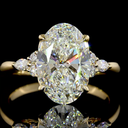 4.32 Cts 14k Yellow Gold Oval Shape Special Ring - Image 3