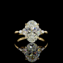4.32 Cts 14k Yellow Gold Oval Shape Special Ring - Video