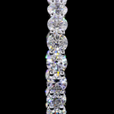 5.2 Cts 14k White Gold Round Shape Hoops Earring - Image 2