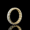 3.41 Cts 14k Yellow Gold Cushion Brilliant Shape Eternity Band Eternity Band - Image 4