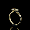 1.5 Cts 14k Yellow Gold Marquise Shape Solitaire Ring - Image 2