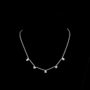 2.6 Cts 14k White Gold Mix Shape Station Necklace - Video