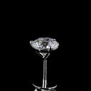1.48 Cts 14k White Gold Round Shape Martini Earring - Image 4