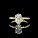 1.5 Cts 14k Yellow Gold Oval Shape Solitaire Ring - Video