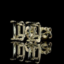 4.12 Cts 14k White Gold Radiant Shape Studs Earring - Image 2