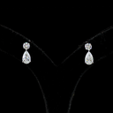 3.03 Cts 14k White Gold Round Shape Hanging Earring - Video