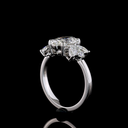2.61 Cts 14k White Gold Oval Shape Special Ring - Image 2