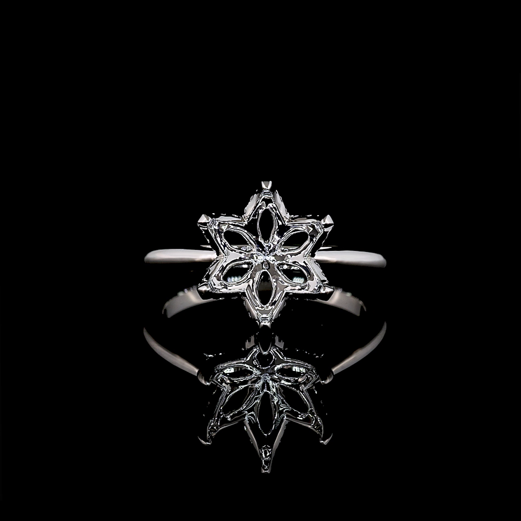 0.23 Cts Platinum Round Shape Hidden Halo Ring - Video