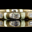 0.47 Cts 14k Yellow Gold Emerald Shape Eternity Band Eternity Band - Image 3