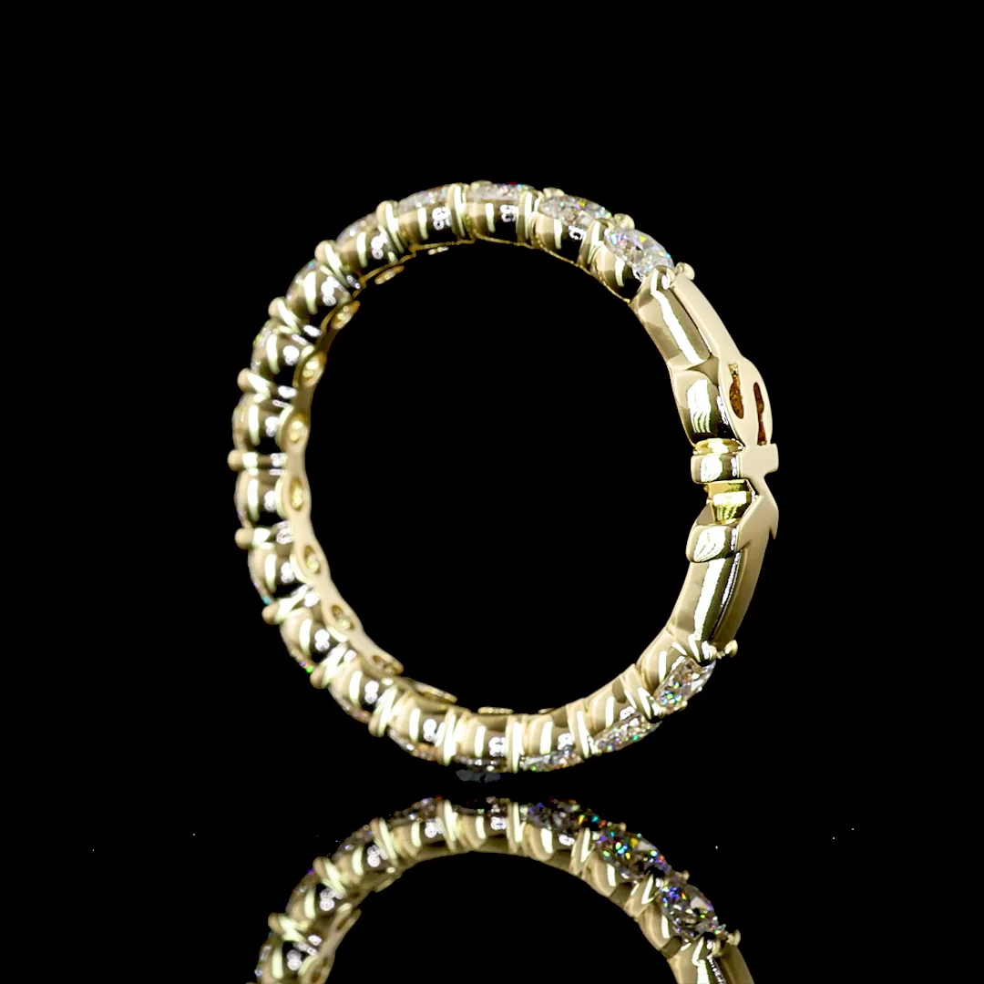 1.27 Cts 14k Yellow Gold Round Shape Special Ring - Image 2