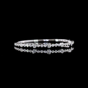 1.52 Cts 14k White Gold Mix Shape Bangles Bracelet - Video