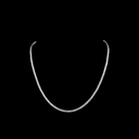 9.61 Cts 14k White Gold Round Shape Tennis Necklace - Video