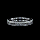 0.46 Cts 18k White Gold Round Shape Eternity Band Eternity Band - Video
