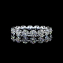 2.45 Cts 14k White Gold Round Shape Eternity Band Eternity Band - Video