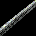 7.37 Cts 14k White Gold Round Shape Tennis Necklace - Image 4