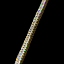 7.45 Cts 14k Yellow Gold Round Shape Tennis Necklace - Image 4