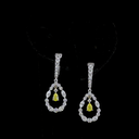 2.06 Cts 14k Two Tone Mix Shape Hanging Earring - Video