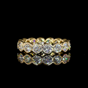 2.42 Cts 18k Yellow Gold Round Shape Eternity Band Eternity Band - Video