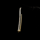 9.28 Cts 14k Yellow Gold Antique Cushion Shape Tennis Bracelet - Image 3