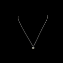 1.02 Cts 14k White Gold Round Shape Solitaire Pendant - Video