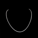 4.6 Cts 14k White Gold Round Shape Tennis Necklace - Video
