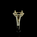 5.18 Cts 14k Yellow Gold Cushion Modified Shape Split Shank Ring - Image 4