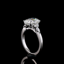 3.38 Cts 14k White Gold Cushion Brilliant Shape Special Ring - Image 2