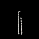 7.28 Cts 14k White Gold Pear Shape Tennis Bracelet - Image 3