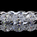 3.45 Cts 18k White Gold Oval Shape Eternity Band Eternity Band - Image 3
