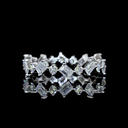 1.06 Cts 14k White Gold Mix Shape Eternity Band Eternity Band - Video