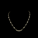 4.61 Cts 14k Yellow Gold Mix Shape Station Necklace - Video