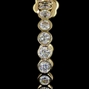 3.28 Cts 14k Yellow Gold Round Shape C Hoops Earring - Image 3