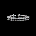 3.93 Cts 14k White Gold Mix Shape Tennis Bracelet - Video