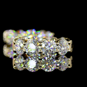 3.87 Cts 14k Yellow Gold Round Shape Huggies Earring - Image 2