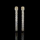 1.01 Cts 14k Yellow Gold Round Shape Hoops Earring - Video