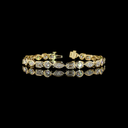 10.48 Cts 14k Yellow Gold Mix Shape Tennis Bracelet - Video