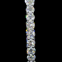 2.19 Cts 14k White Gold Round Shape Hoops Earring - Image 3