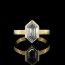 2.12 Cts 14k Yellow Gold Step Marquise Shape Solitaire Ring - Video