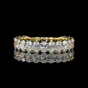 1.9 Cts 14k Yellow Gold Oval Shape 3/4 Band Eternity Band - Video