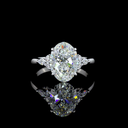 3.26 Cts 14k White Gold Mix Shape Special Ring - Video