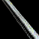 15.35 Cts 14k White Gold Round Shape Tennis Necklace - Image 2
