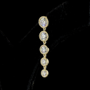 2.83 Cts 14k Yellow Gold Round Shape Hanging Earring - Image 4