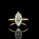 2.22 Cts 14k Yellow Gold Marquise Shape Hidden Halo Ring - Video