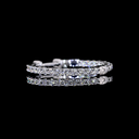 1.87 Cts 14k White Gold Round Shape Hoops Earring - Image 4
