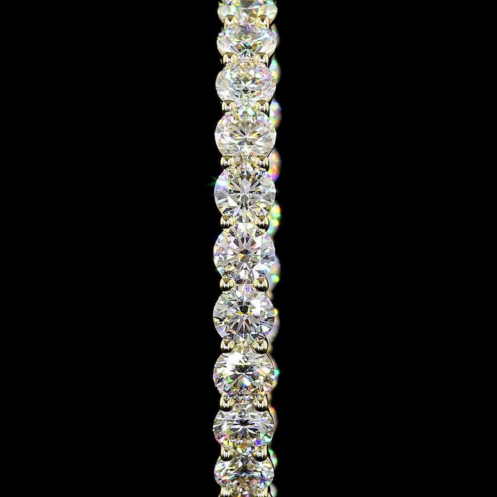 16.25 Cts 14k Yellow Gold Round Shape Hoops Earring - Image 3