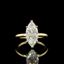 3.22 Cts 14k Yellow Gold Marquise Shape Solitaire Ring - Video