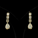5.09 Cts 14k Yellow Gold Mix Shape Hanging Earring - Video