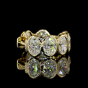 3.46 Cts 14k Yellow Gold Oval Shape Huggies Earring - Image 4